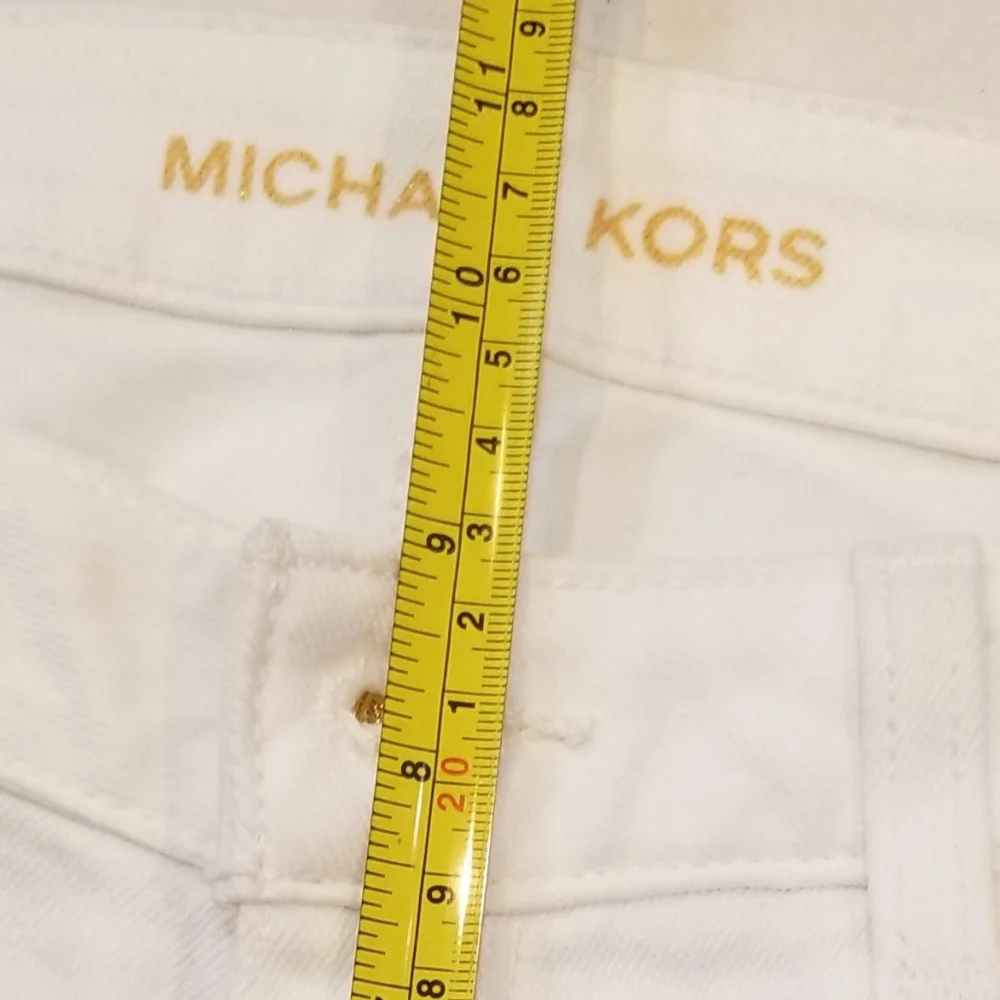 Michael Michael Kors Straight Leg Ankle Jeans White Sz 6